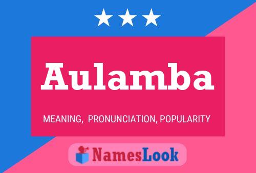 Aulamba Name Poster