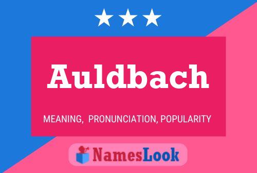 Auldbach Name Poster