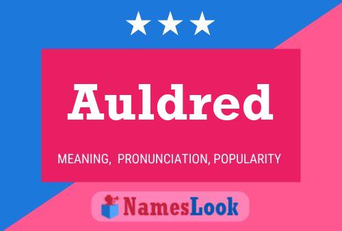 Auldred Name Poster