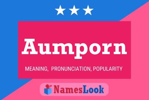 Aumporn Name Poster