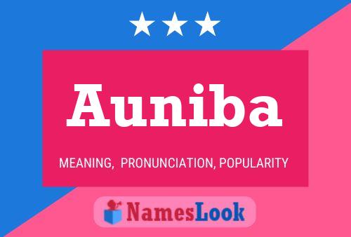 Auniba Name Poster