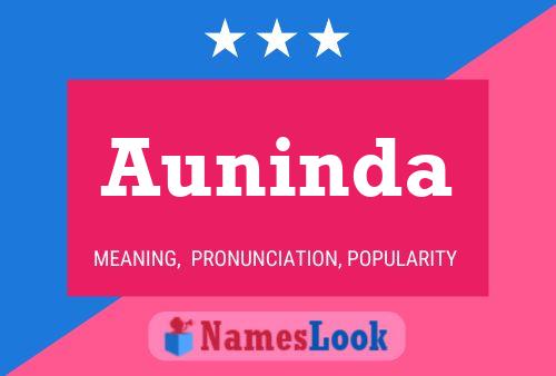 Auninda Name Poster