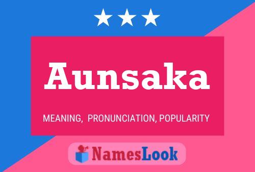 Aunsaka Name Poster