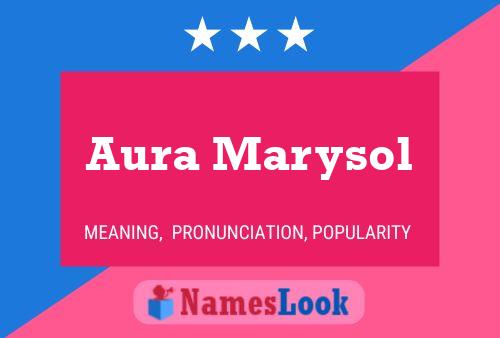 Aura Marysol Name Poster