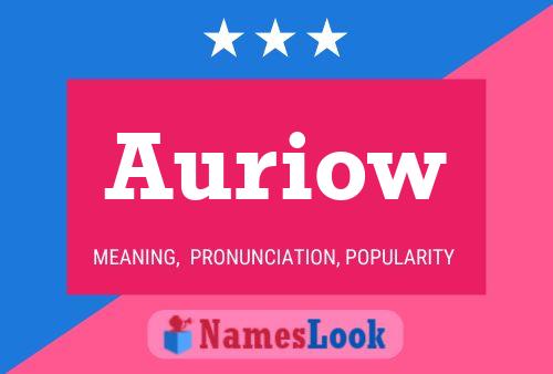 Auriow Name Poster