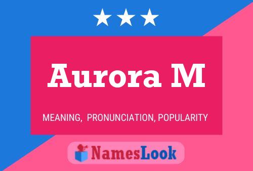 Aurora M Name Poster