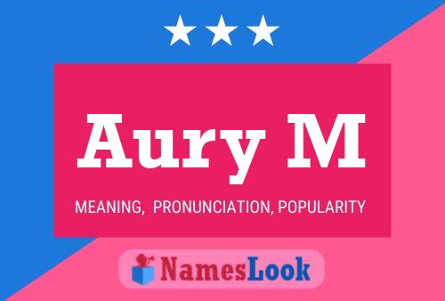 Aury M Name Poster