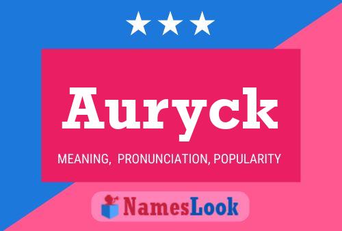 Auryck Name Poster