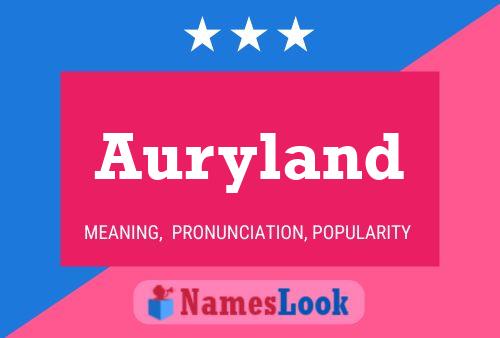 Auryland Name Poster