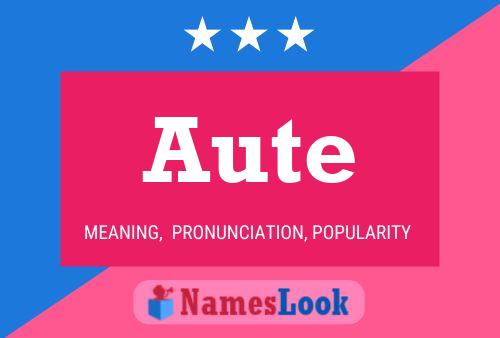 Aute Name Poster