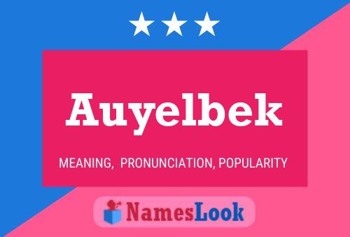 Auyelbek Name Poster