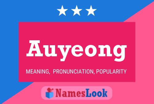 Auyeong Name Poster