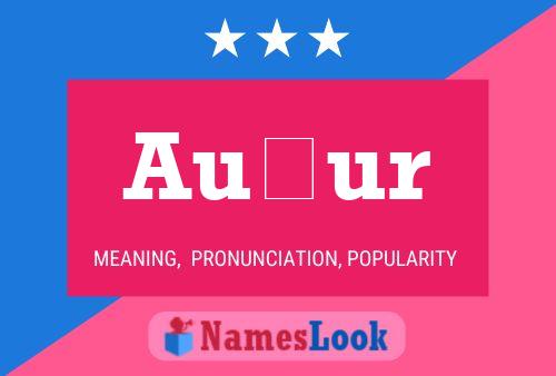 Auður Name Poster