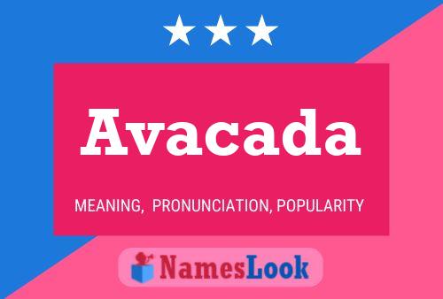 Avacada Name Poster