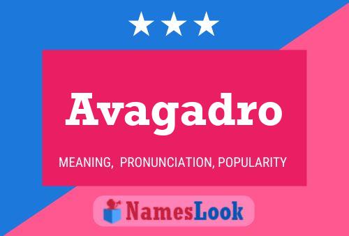 Avagadro Name Poster