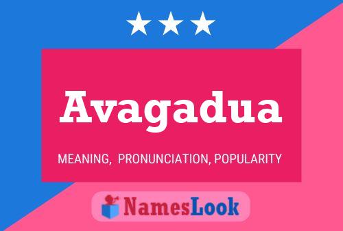 Avagadua Name Poster