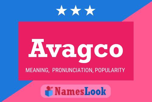 Avagco Name Poster