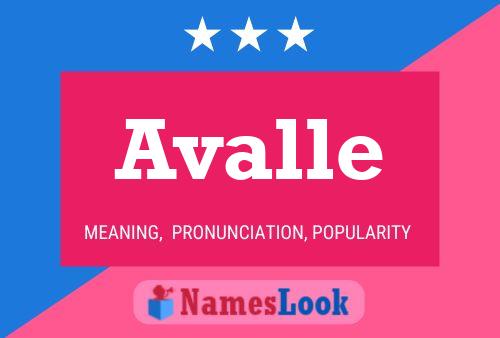 Avalle Name Poster