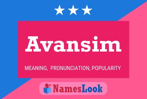 Avansim Name Poster