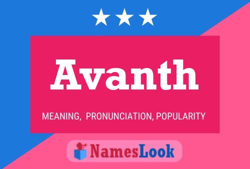 Avanth Name Poster