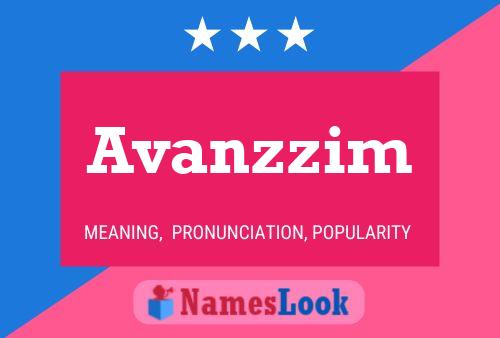 Avanzzim Name Poster