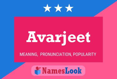 Avarjeet Name Poster