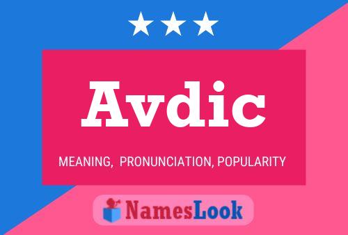 Avdic Name Poster