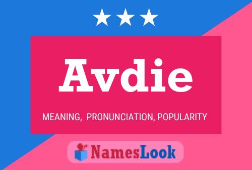 Avdie Name Poster