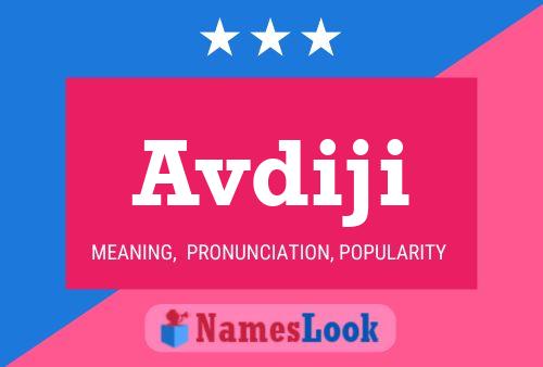 Avdiji Name Poster