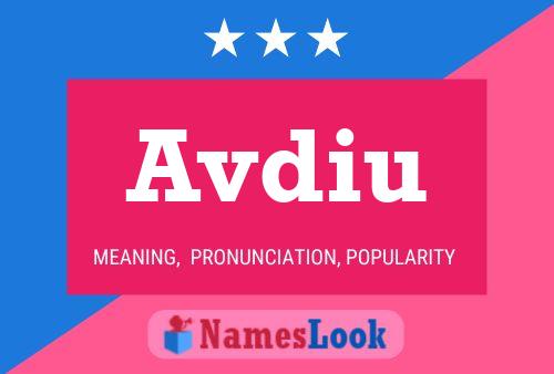 Avdiu Name Poster