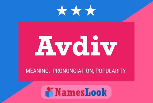 Avdiv Name Poster