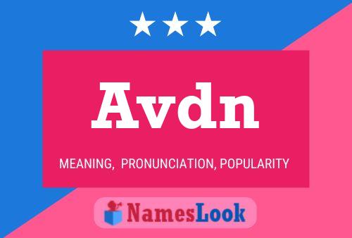 Avdn Name Poster