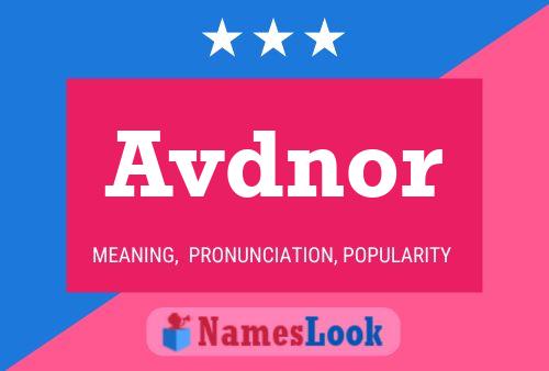 Avdnor Name Poster