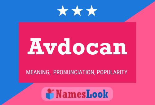 Avdocan Name Poster