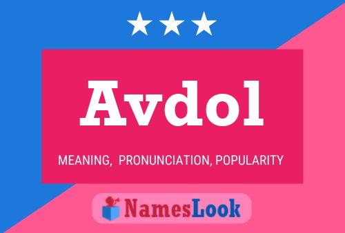 Avdol Name Poster