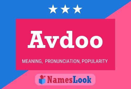 Avdoo Name Poster