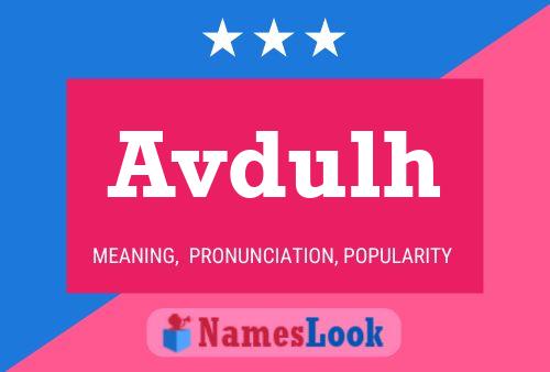 Avdulh Name Poster