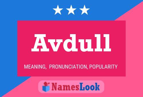 Avdull Name Poster