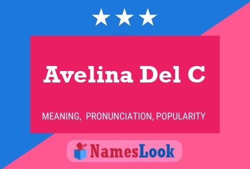 Avelina Del C Name Poster