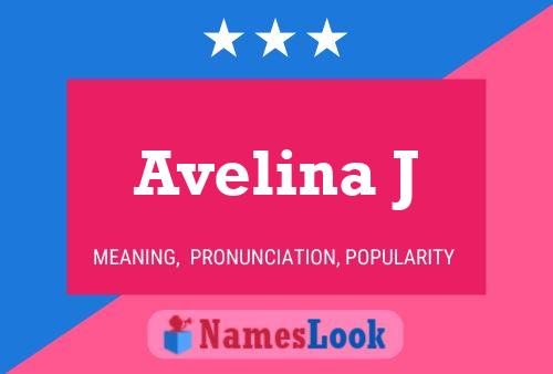 Avelina J Name Poster