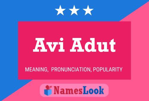 Avi Adut Name Poster