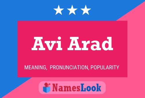 Avi Arad Name Poster