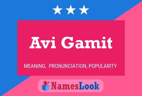 Avi Gamit Name Poster