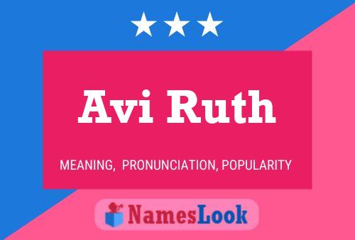 Avi Ruth Name Poster