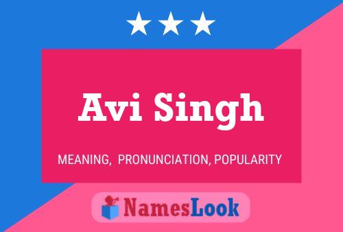 Avi Singh Name Poster