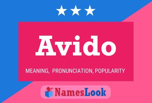 Avido Name Poster