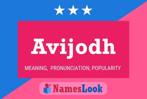 Avijodh Name Poster