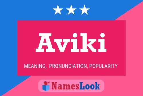 Aviki Name Poster