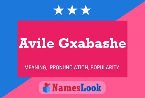 Avile Gxabashe Name Poster