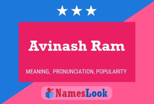 Avinash Ram Name Poster